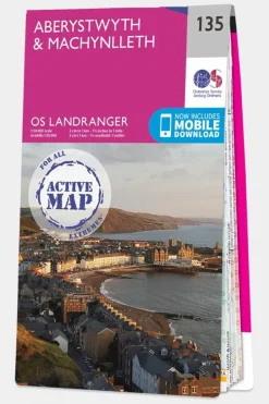 Active Landranger Map 135 Aberystwyth and Machynlleth