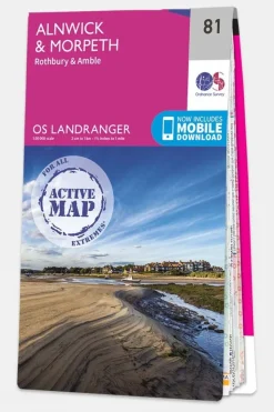Active Landranger Map 81 Alnwick and Morpeth