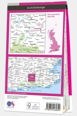 Active Landranger Map 186 Aldershot and Guildford