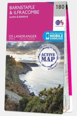 Active Landranger Map 180 Barnstaple and Ilfracombe