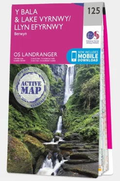 Active Landranger Map 125 Bala and Lake Vyrnwy