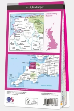 Active Landranger Map 180 Barnstaple and Ilfracombe