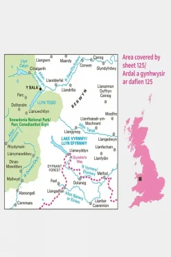 Active Landranger Map 125 Bala and Lake Vyrnwy