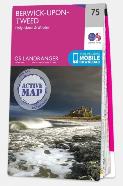 Active Landranger Map 75 Berwick-upon-Tweed