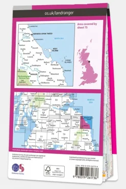 Active Landranger Map 75 Berwick-upon-Tweed