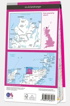 Active Landranger Map 09 Cape Wrath