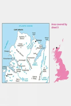 Active Landranger Map 09 Cape Wrath