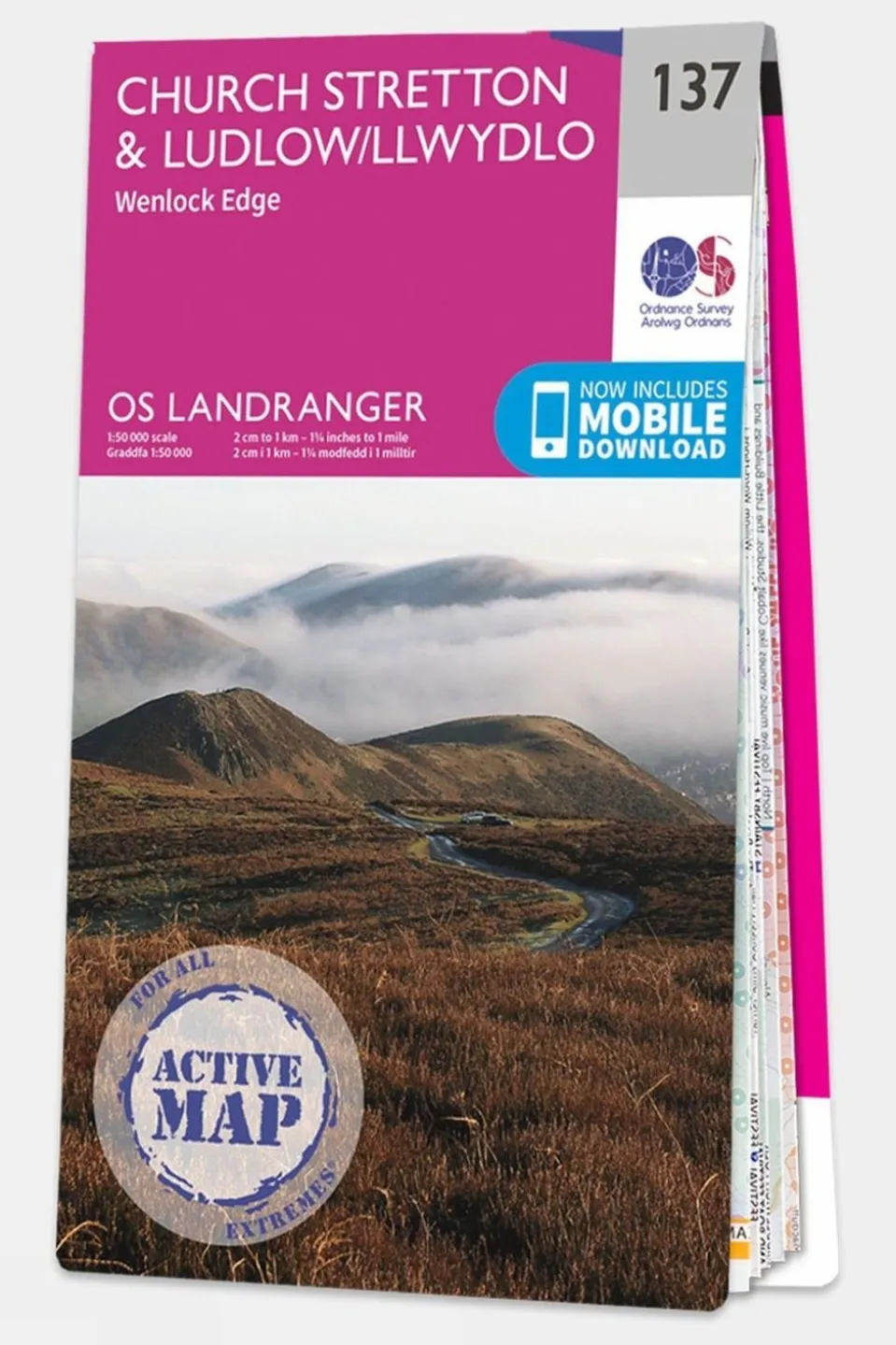 Active Landranger Map 137 Church Stretton and Ludlow