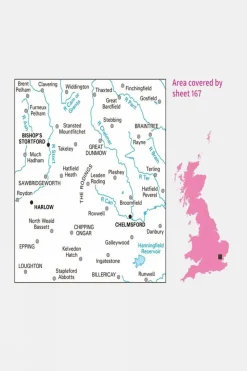 Active Landranger Map 167 Chelmsford