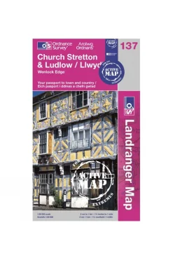 Active Landranger Map 137 Church Stretton and Ludlow