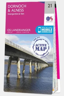 Active Landranger Map 21 Dornoch and Alness
