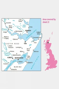 Active Landranger Map 21 Dornoch and Alness