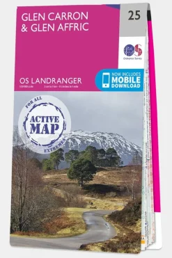 Active Landranger Map 25 Glen Carron and Glen Affric