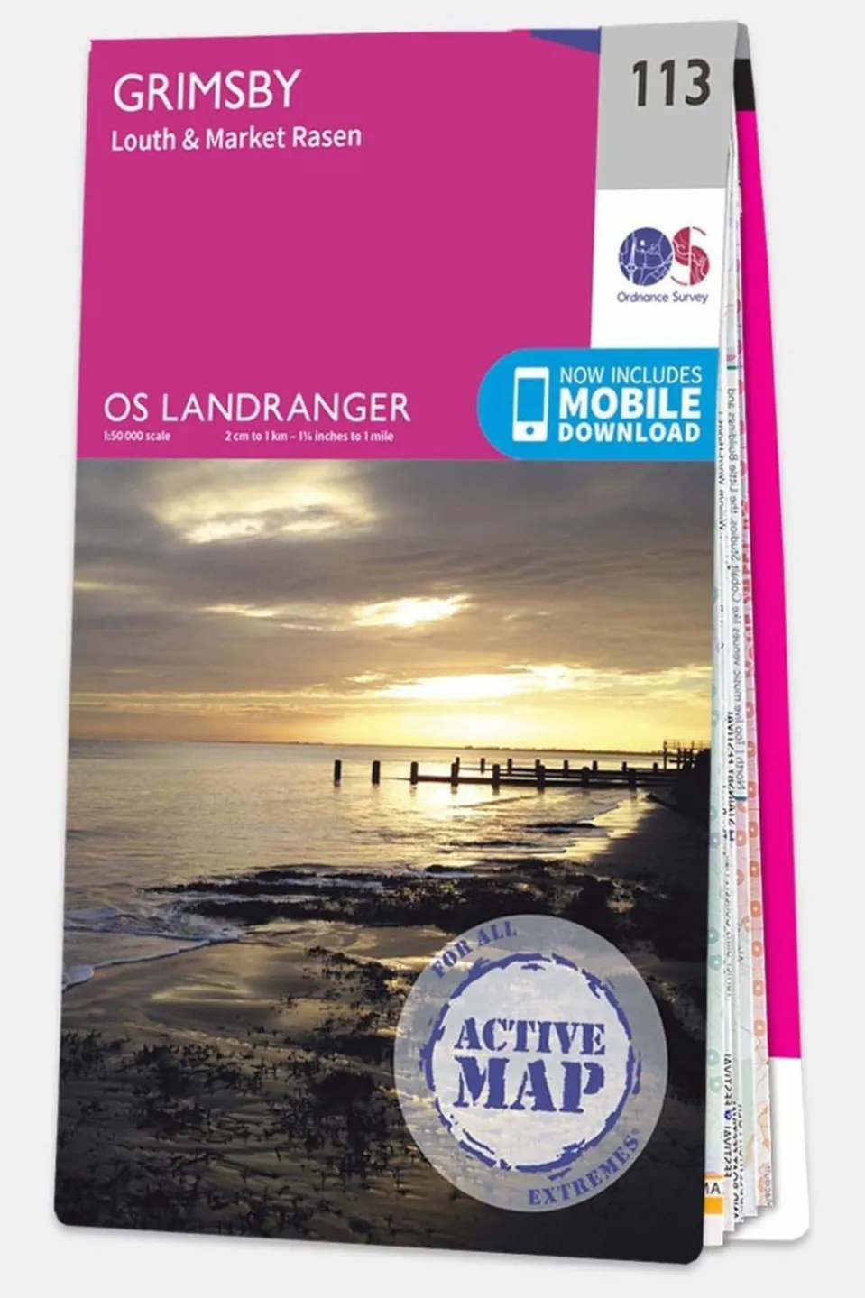 Active Landranger Map 113 Grimsby