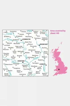 Active Landranger Map 149 Hereford and Leominster