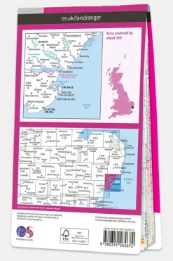 Active Landranger Map 169 Ipswich and The Naze