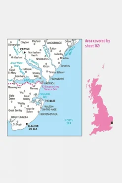 Active Landranger Map 169 Ipswich and The Naze