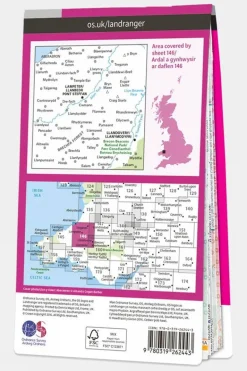 Active Landranger Map 146 Lampeter and Llandovery