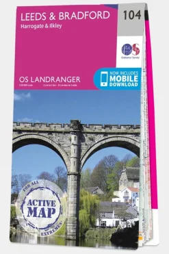 Active Landranger Map 104 Leeds and Bradford