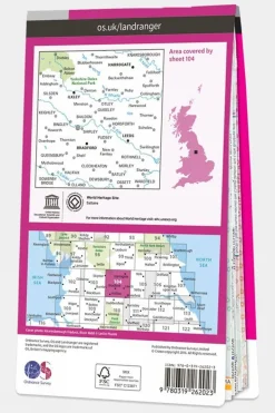 Active Landranger Map 104 Leeds and Bradford