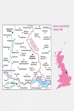 Active Landranger Map 106 Market Weighton