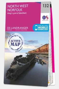 Active Landranger Map 132 North West Norfolk