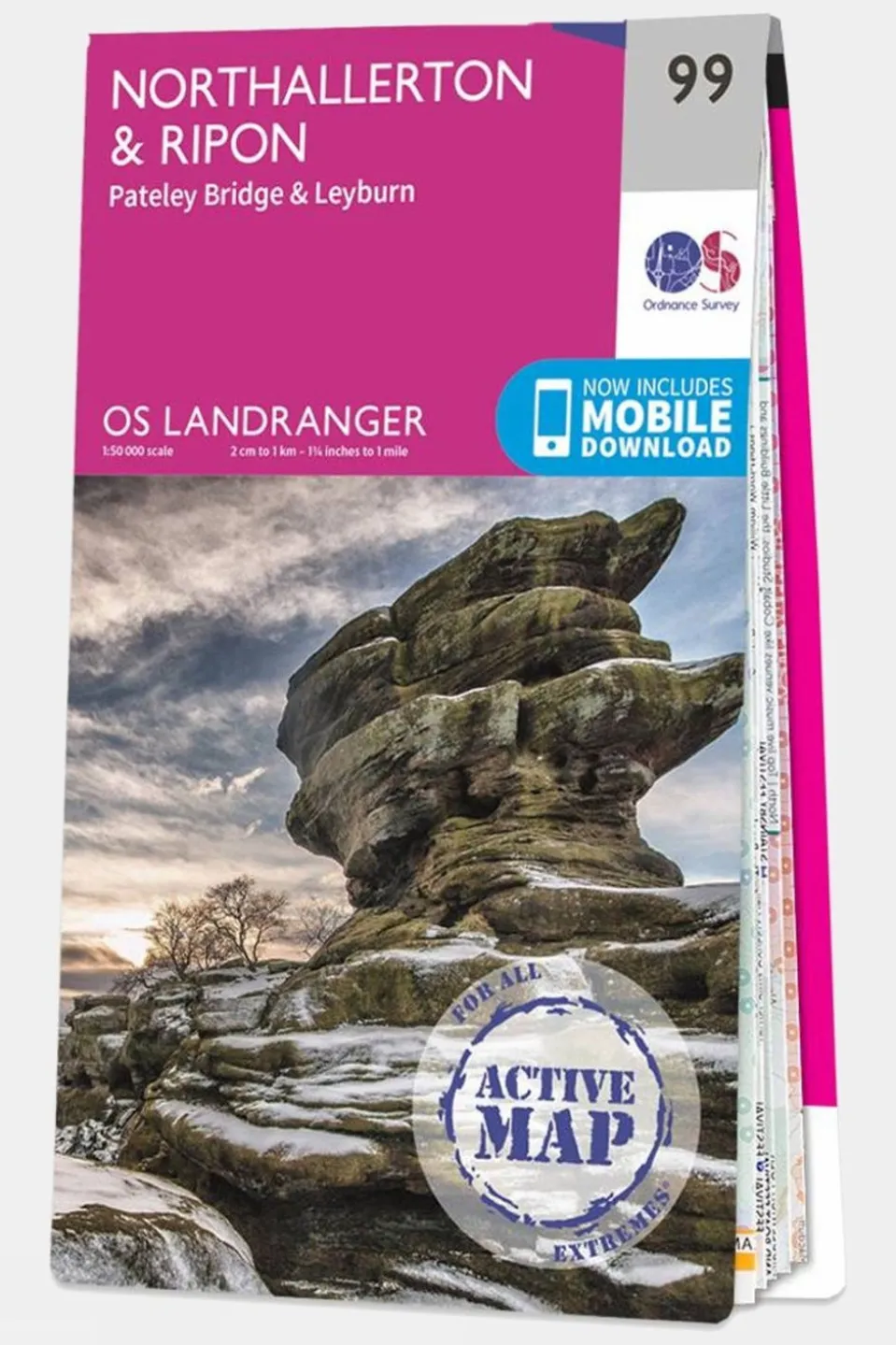 Active Landranger Map 99 Northallerton and Ripon