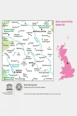Active Landranger Map 99 Northallerton and Ripon