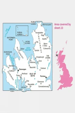Active Landranger Map 23 North Skye