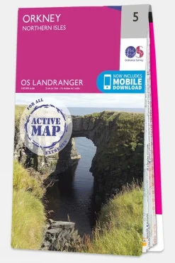 Active Landranger Map 05 Orkney - Northern Isles