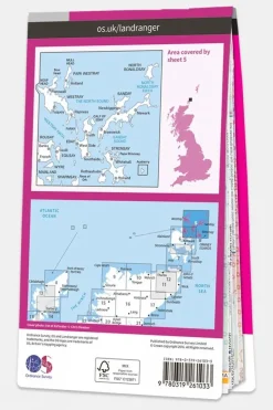 Active Landranger Map 05 Orkney - Northern Isles