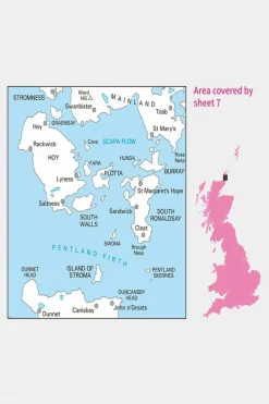 Active Landranger Map 07 Orkney - Southern Isles