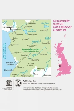 Active Landranger Map 124 Porthmadog and Dolgellau