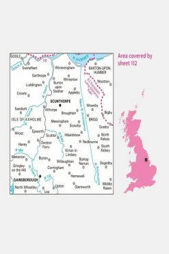 Active Landranger Map 112 Scunthorpe and Gainsborough