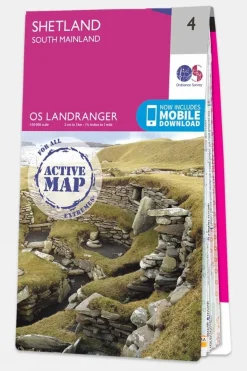 Active Landranger Map 04 Shetland - South Mainland