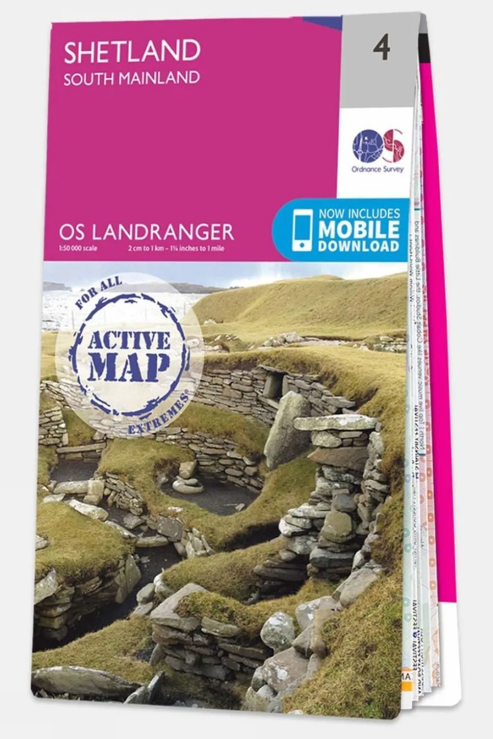 Active Landranger Map 04 Shetland - South Mainland