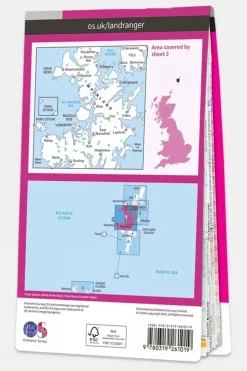 Active Landranger Map 03 Shetland - North Mainland