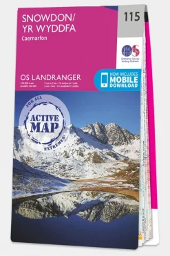 Active Landranger Map 115 Snowdon