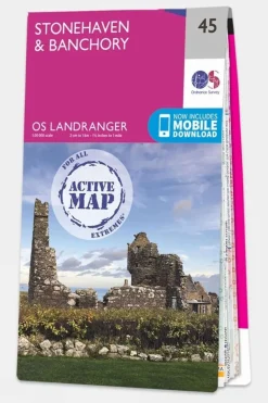 Active Landranger Map 45 Stonehaven and Banchory