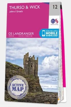 Active Landranger Map 12 Thurso and Wick