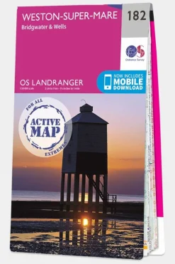 Active Landranger Map 182 Weston-super-Mare