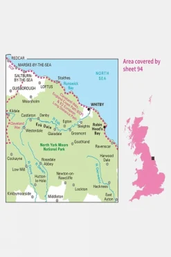 Active Landranger Map 94 Whitby and Esk Dale