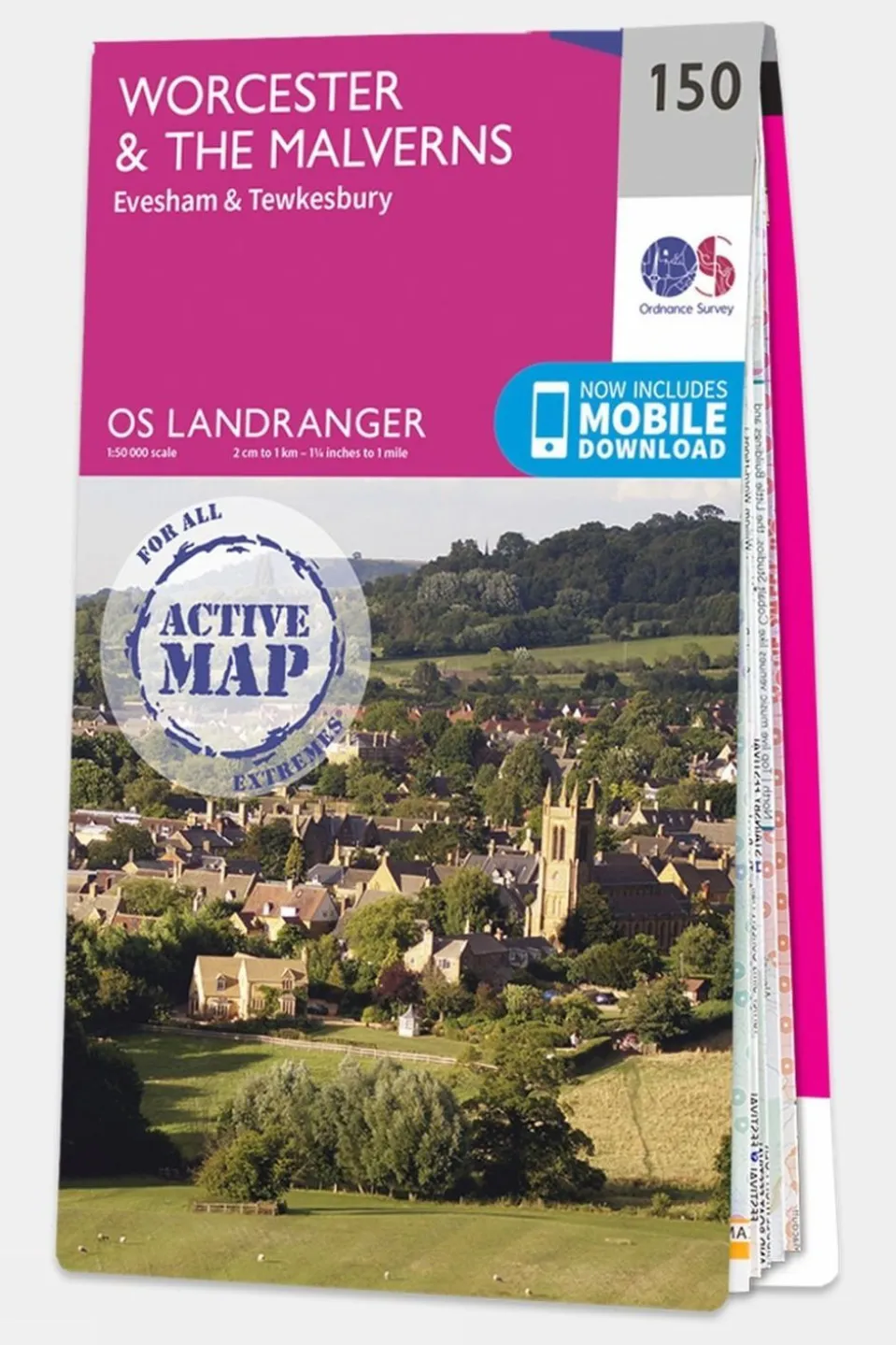 Active Landranger Map 150 Worcester and The Malverns