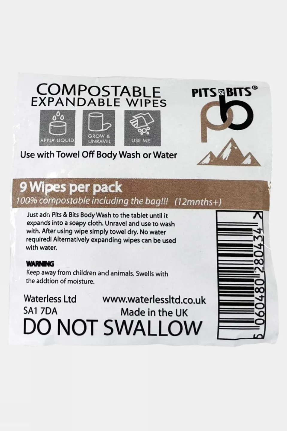 Expandable Wipes - 9pk