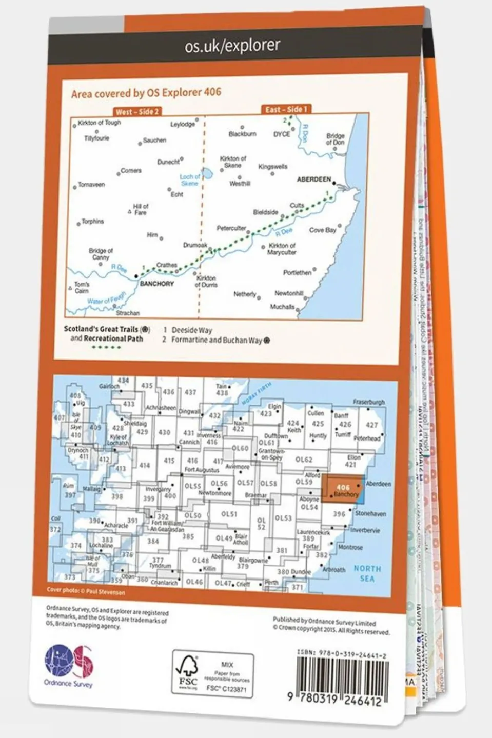 Explorer Map 406 Aberdeen and Banchory