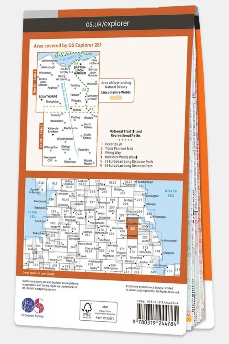Explorer Map 281 Ancholme Valley