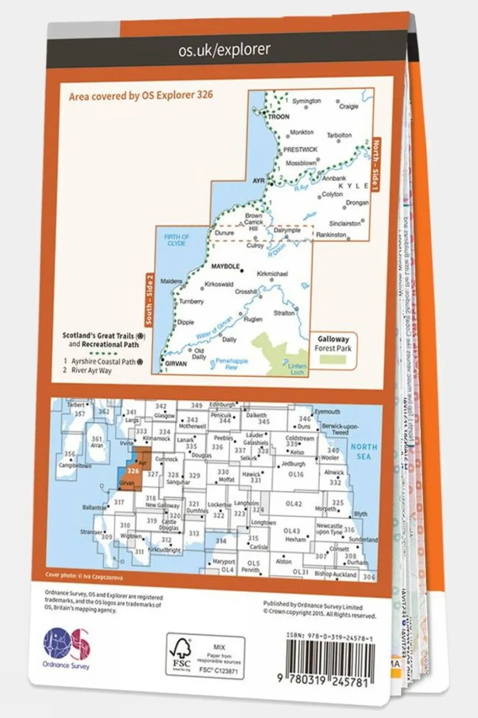 Explorer Map 326 Ayr and Troon