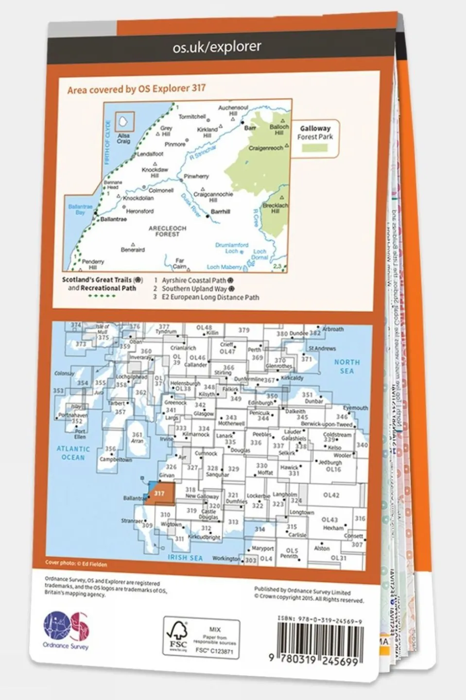 Explorer Map 317 Ballantrae, Barr and Barrhill