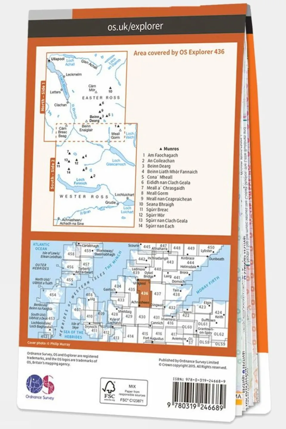 Explorer Map 436 Beinn Dearg and Loch Fannich