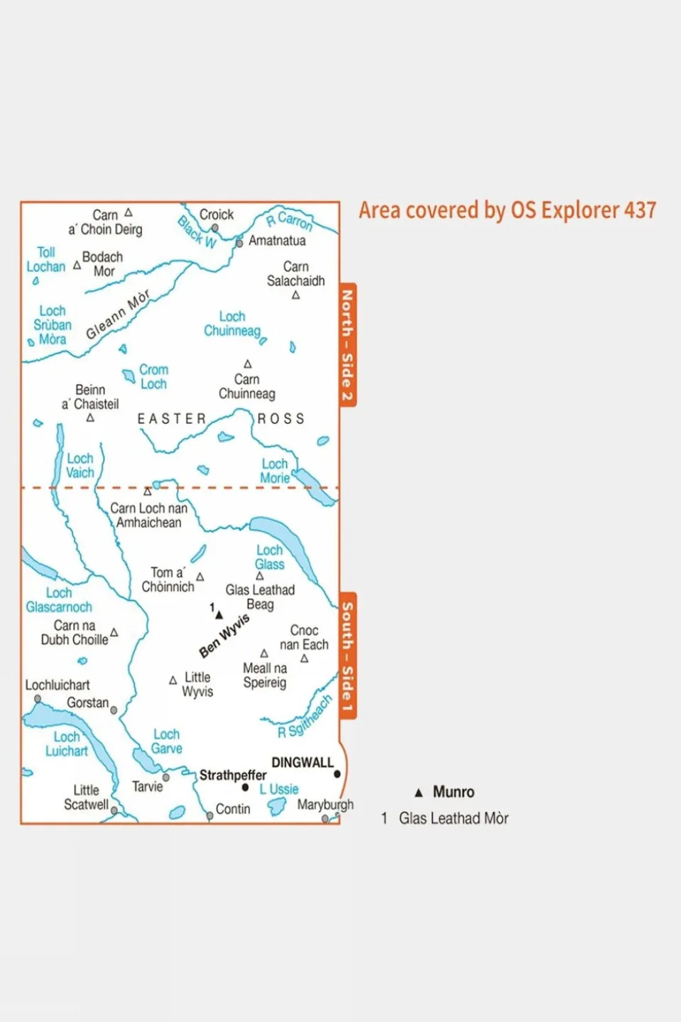 Explorer Map 437 Ben Wyvis and Strathpeffer
